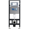 Подвесной унитаз с инсталляцией WeltWasser Amberg 506 / Merzbach 041 XL MT-BL / Amberg RD-BL 10000010948 черный матовый