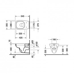 Унитаз Duravit D-Code 25350900002