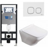 Подвесной унитаз с инсталляцией WeltWasser Amberg 506 / Hofbach 041 GL-WT / Amberg RD-WT 10000011660 белый глянец