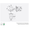 Унитаз подвесной Creavit Free Базальт FE320-00BM00E-0000 с биде