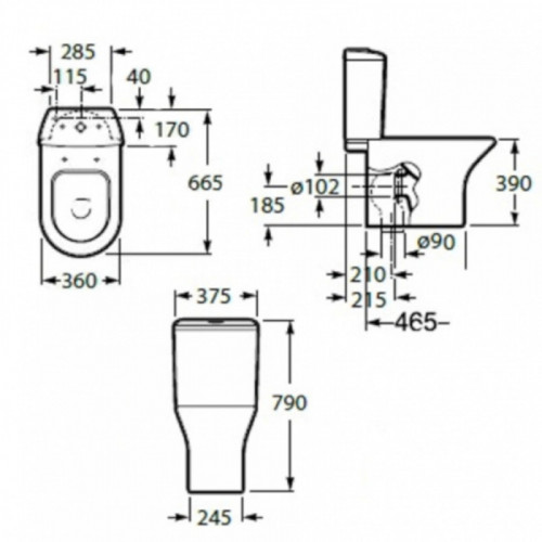 Унитаз Roca Leon 342649000 341649000  Roca Leon Slim ZRU9302943 микролифт