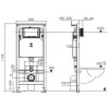 Подвесной унитаз с инсталляцией WeltWasser Amberg 506 / Hofbach 041 GL-WT / Amberg RD-MT CR 10000011659 белый глянец