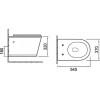Унитаз подвесной SantiLine SL-5009