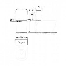 Бачок для унитаза Grohe Euro Ceramic 39332000