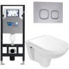 Подвесной унитаз с инсталляцией Weltwasser Amberg 506 / Baarbach 004 GL-WT / Amberg RD-CR 10000006768 белый глянец