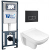 Подвесной унитаз с инсталляцией WeltWasser Marberg 410 / Kehlbach 004 GL-WT / MAR 410 SE MT-BL 10000010731 белый глянец