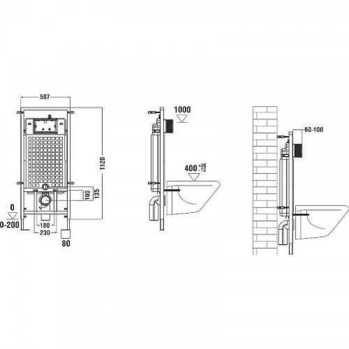 Подвесной унитаз с инсталляцией Weltwasser Marberg 507 / Gelbach 043 MT-WT / MAR 507 SE GL-WT 10000011922 белый матовый