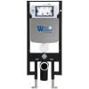 Подвесной унитаз с инсталляцией Weltwasser Amberg 497 / Gelbach 043 GL-WT / Amberg RD-CR 10000011852 белый глянцевый