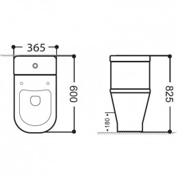 Чаша унитаза Aquanet Fine 273786 FINE-C белый