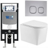 Подвесной унитаз с инсталляцией WeltWasser Amberg 497 / Nesenbach 004 GL-WT / Amberg RD-CR 10000008925 белый глянцевый