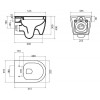 Унитаз подвесной BelBagno Marino BB105CHR/BB870SC с сиденьем Микролифт