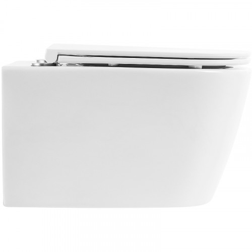 Унитаз подвесной BelBagno Marino BB105CHR/BB870SC с сиденьем Микролифт