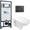 Подвесной унитаз с инсталляцией WeltWasser Marberg 507 / Baarbach 004 GL-WT / MAR 507 SE MT-BL 10000010361 белый глянец