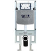 Подвесной унитаз с инсталляцией WeltWasser Amberg 497 ST / Merzbach 043 GL-BL / Amberg RD-WT 10000012184 черный глянцевый