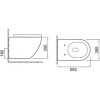 Унитаз подвесной SantiLine SL-5002MB черный матовый