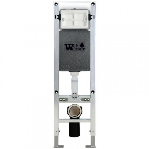 Подвесной унитаз с инсталляцией Weltwasser Amberg 350 ST / Gelbach 043 GL-BL / Amberg RD-CR 10000011927 черный глянцевый