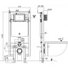 Подвесной унитаз с инсталляцией Weltwasser Amberg 497 / Gelbach 043 MT-WT / Amberg RD-MT CR 10000011893 белый матовый