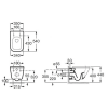 Навесной | подвесной  унитаз Roca The Gap 346477000 с сиденьем Микролифт(Softclose) 801472001