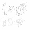 Комплект унитаза с инсталляцией Am.Pm Inspire 2.0 CK50GD с сиденьем, клавишей смыва, гигиеническим душем и аксессуарами