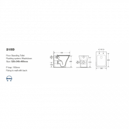Унитаз приставной Cerutti SPA Vettore F 215D