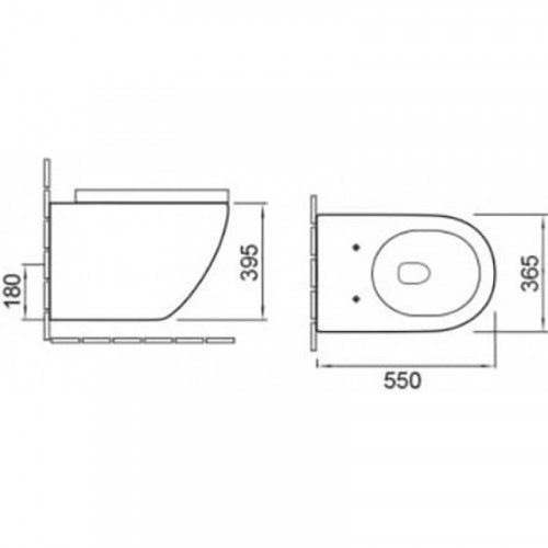 Унитаз подвесной с встроенным смесителем и функцией биде+сиденье микролифт SantiLine SL-5002SM-BD
