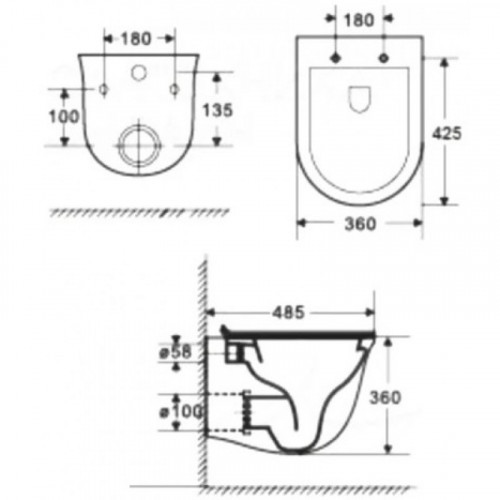 Подвесной унитаз с инсталляцией WeltWasser Marberg 410 / Telbach 004 GL-WT / MAR 410 SE GL-WT 10000011128 белый глянцевый