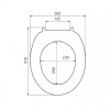 Сиденье для унитаза Iddis ID 01 061.1 bel белое