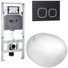 Подвесной унитаз с инсталляцией WeltWasser Amberg 506 ST / Jeckenbach 004 GL-WT / Amberg RD-BL 10000006887 белый глянец