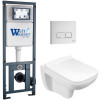 Подвесной унитаз с инсталляцией WeltWasser Marberg 410 / Kehlbach 004 GL-WT / MAR 410 SE GL-WT 10000010730 белый глянец