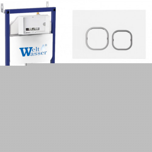 Подвесной унитаз с инсталляцией WeltWasser Bamberg 460 / Merzbach 041 XL MT-BL / Bamberg WT 10000012871 черный матовый