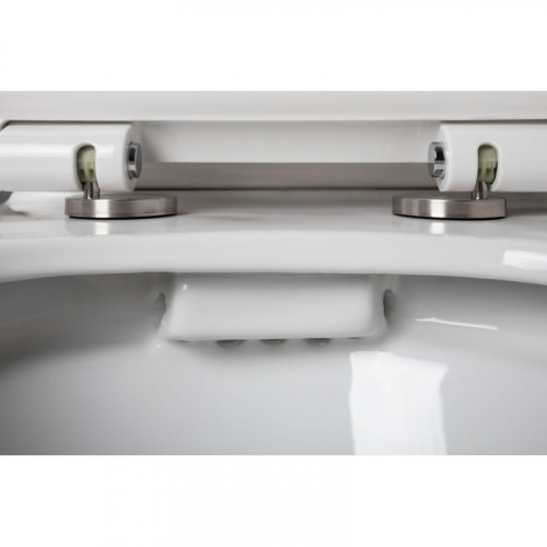 Чаша унитаза Aquanet Logic-C Rimless 240210 с сиденьем Soft Close Slimseat