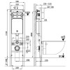 Подвесной унитаз с инсталляцией Weltwasser Amberg 350 / Gelbach 043 MT-WT / Amberg RD-CR 10000012326 белый матовый