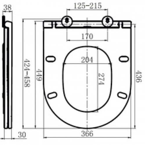 Крышка-сиденье Am.Pm Inspire C507853WH белый
