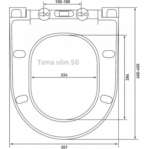 Унитаз подвесной Berges Okus 082127 с сиденьем Toma Slim SO