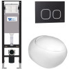 Подвесной унитаз с инсталляцией WeltWasser Amberg 350 / Jeckenbach 004 GL-WT / Amberg RD-BL 10000012344 белый глянец