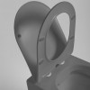 Унитаз подвесной Vincea Globo VT1-14SMA с сиденьем soft-close антрацит матовый