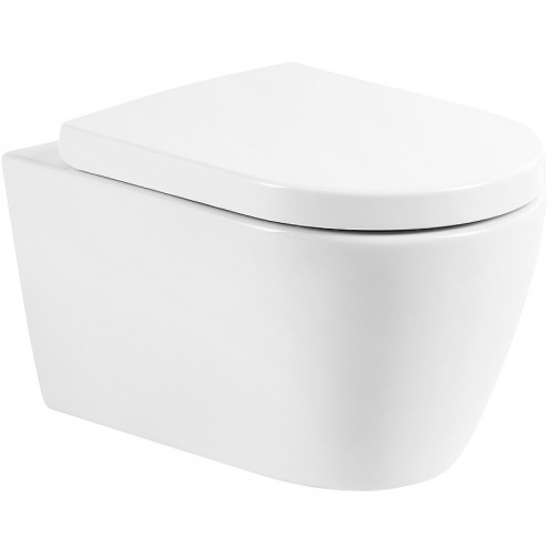 Унитаз подвесной BelBagno Marino BB105CHR/BB865SC с сиденьем Микролифт