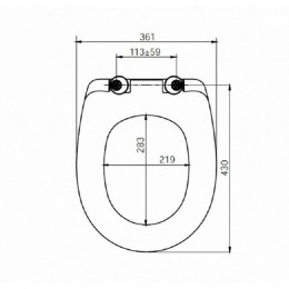 Сиденье для унитаза Iddis ID 136 Dp Sc быстросъемное с микролифтом