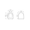 Унитаз с инсталляцией Vitra Sento 9830B003-7211 с сиденьем микролифт