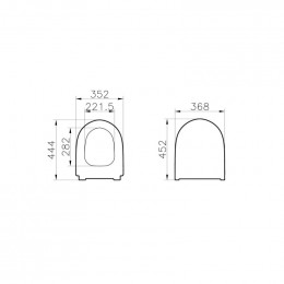 Унитаз с инсталляцией Vitra Sento 9830B003-7211 с сиденьем микролифт