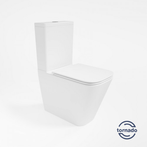 Унитаз-компакт Vincea Tornado Q-Line VT2-12T с сиденьем soft-close белый