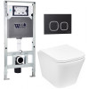 Подвесной унитаз с инсталляцией Weltwasser Amberg 506 ST / Gelbach 043 GL-WT / Amberg RD-BL 10000011866 белый глянцевый