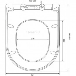 Унитаз подвесной Berges Ego Rimless 082122 с сиденьем Тома SO