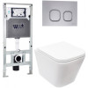 Подвесной унитаз с инсталляцией Weltwasser Amberg 506 ST / Gelbach 043 MT-WT / Amberg RD-CR 10000011907 белый матовый