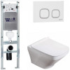 Подвесной унитаз с инсталляцией WeltWasser Amberg 350 ST / Hofbach 041 GL-WT / Amberg RD-WT 10000011645 белый глянец