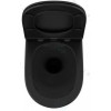 Унитаз подвесной безободковый OWL Vind Cirkel-H Matt Black OWLT190305 с сиденьем DP микролифт