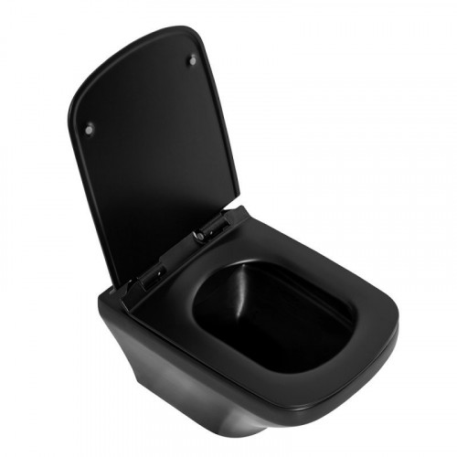 Сиденье для унитаза BelBagno Sela BB3201SC-MB с микролифтом черный матовый
