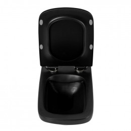 Сиденье для унитаза BelBagno Sela BB3201SC-MB с микролифтом черный матовый