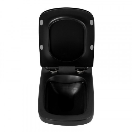 Сиденье для унитаза BelBagno Sela BB3201SC-MB с микролифтом черный матовый