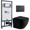 Подвесной унитаз с инсталляцией WeltWasser Marberg 507 / Merzbach 043 XL MT-BL / MAR 507 SE MT-BL 10000014152 черный матовый